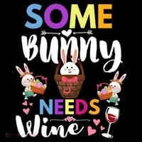 Some Bunny Needs Wine Rabbit Basket Stuffer Happy Easter Day Gift Coffee Mug thumb 5