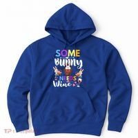 Some Bunny Needs Wine Rabbit Basket Stuffer Happy Easter Day Gift Hoodie thumb 0