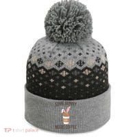 Some Bunny Needs Coffee Cute The Baniff Cuffed Pom Beanie thumb 0