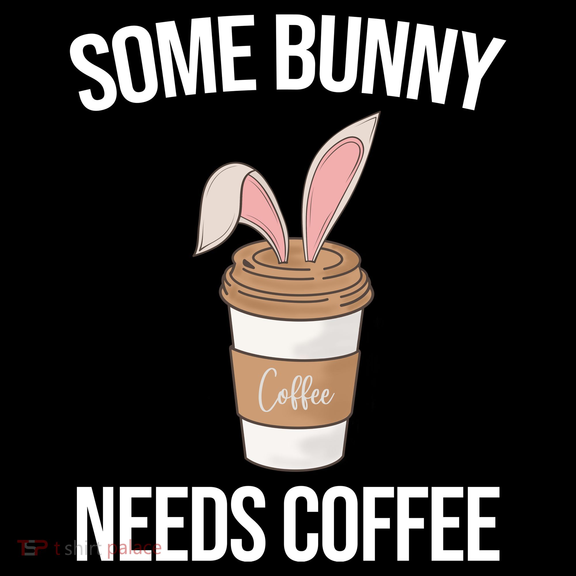 Some Bunny Needs Coffee Cute USA-Made Doggie Bandana