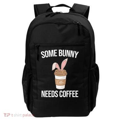 Some Bunny Needs Coffee Cute Backpack