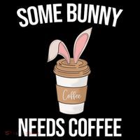 Some Bunny Needs Coffee Cute Backpack thumb 2