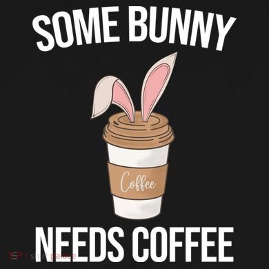 Some Bunny Needs Coffee Cute Dry Zone Grid Polo