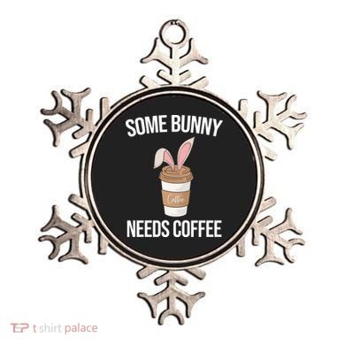 Some Bunny Needs Coffee Cute Ornament