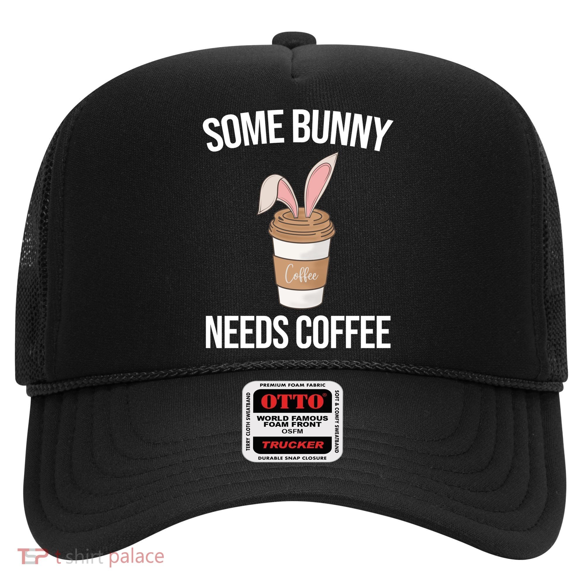 Some Bunny Needs Coffee Cute Hat