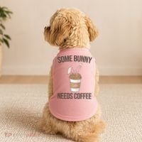 Some Bunny Needs Coffee Cute Doggie Tank thumb 2