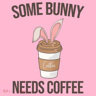 Some Bunny Needs Coffee Cute Pajama Set