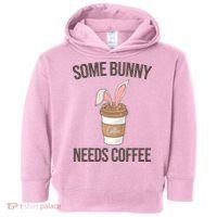 Some Bunny Needs Coffee Cute Toddler Hoodie thumb 0
