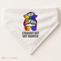 Straight But Not Narrow Proud Ally USA-Made Doggie Bandana thumb 0