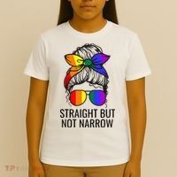 Straight But Not Narrow Proud Ally T-Shirt thumb 4