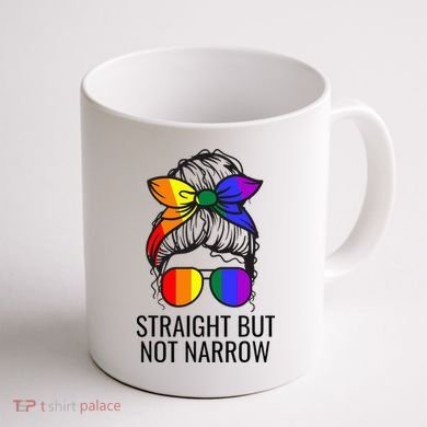 Straight But Not Narrow Proud Ally Coffee Mug back