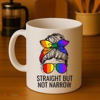 Straight But Not Narrow Proud Ally Coffee Mug thumb 4