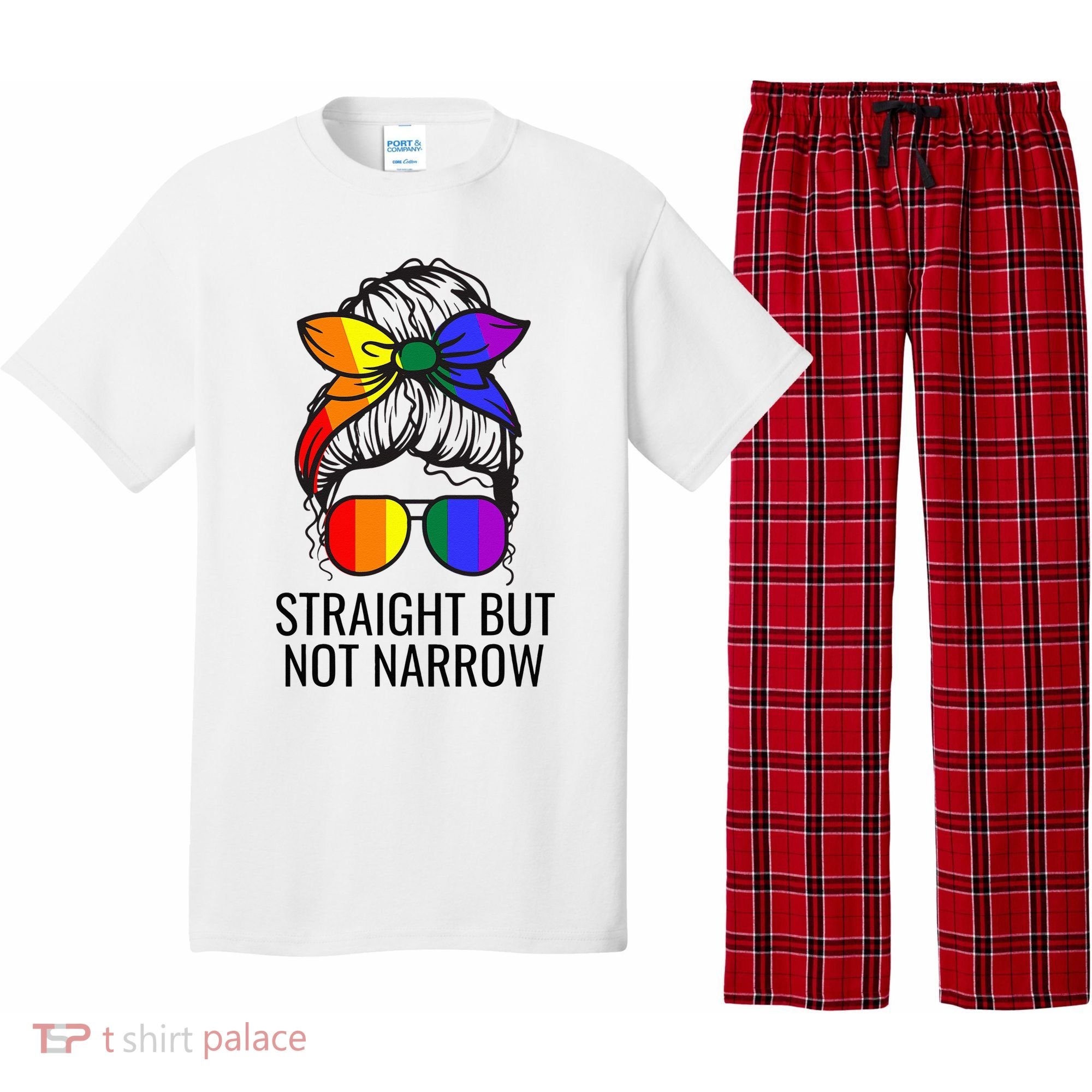 Straight But Not Narrow Proud Ally Pajama Set