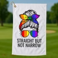 Straight But Not Narrow Proud Ally Golf Towel thumb 1