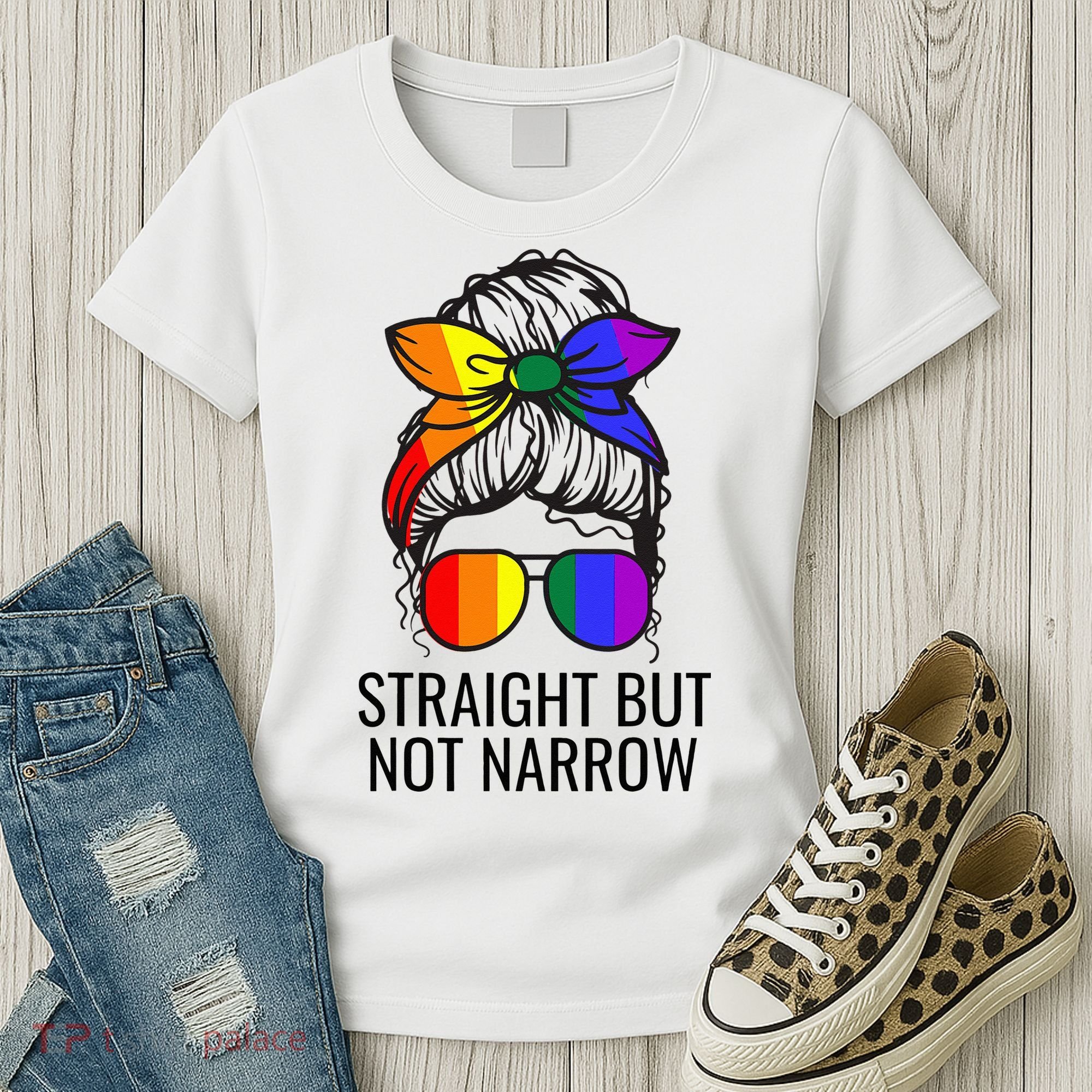 Straight But Not Narrow Proud Ally Women's T-Shirt