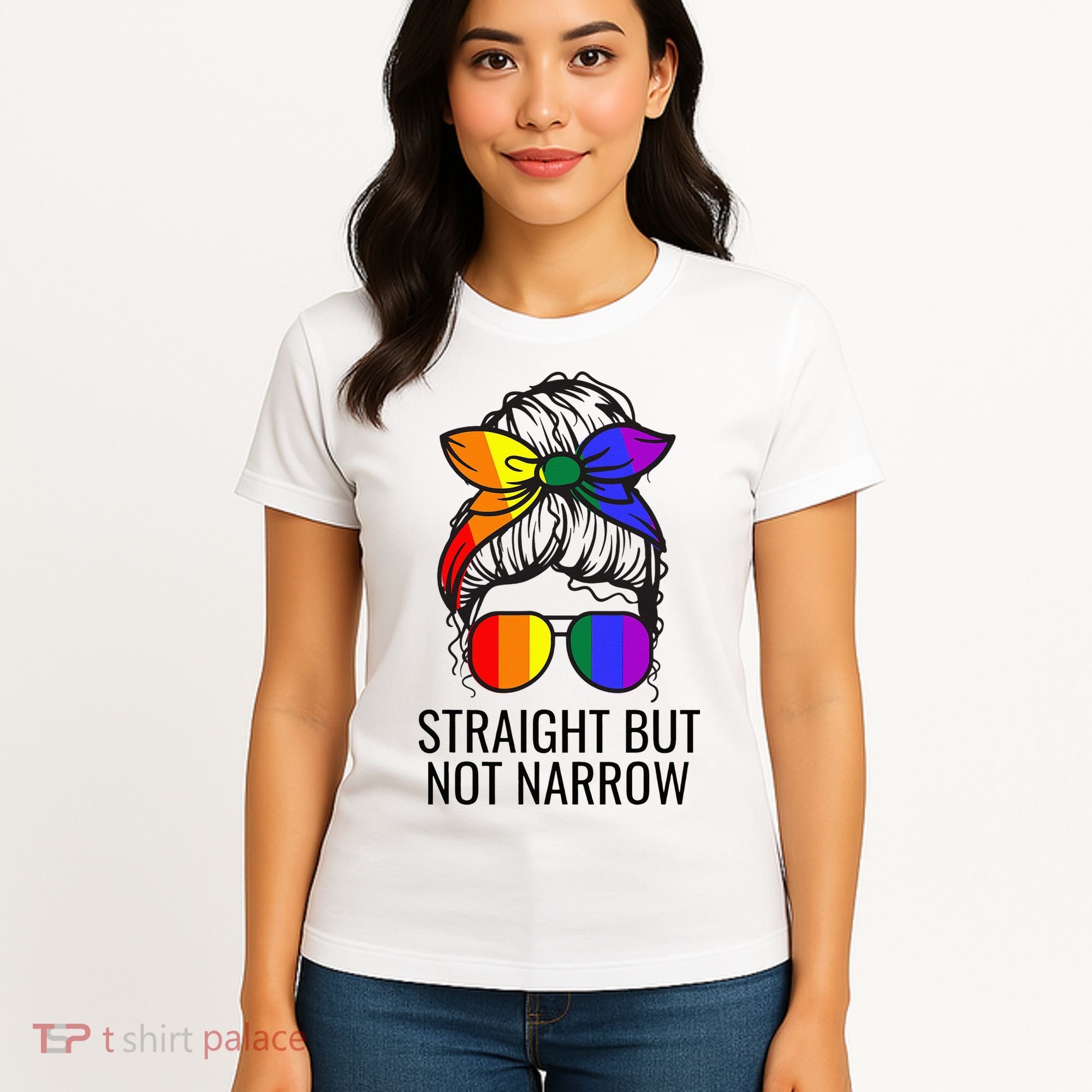 Straight But Not Narrow Proud Ally Women's T-Shirt