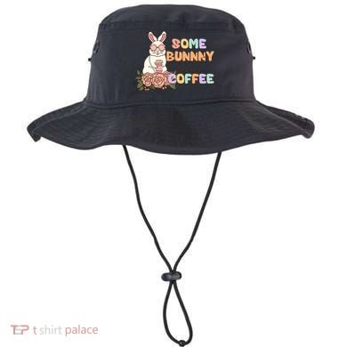 Some Bunny Needs Coffee Easter Day Gift Bucket Hat