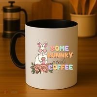 Some Bunny Needs Coffee Easter Day Gift Coffee Mug thumb 4