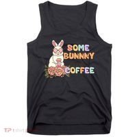 Some Bunny Needs Coffee Easter Day Gift Tank Top thumb 0