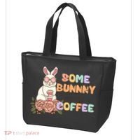 Some Bunny Needs Coffee Easter Day Gift Tote Bag thumb 3