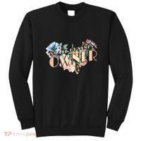 Small Business Owner Flower Sweatshirt thumb 0