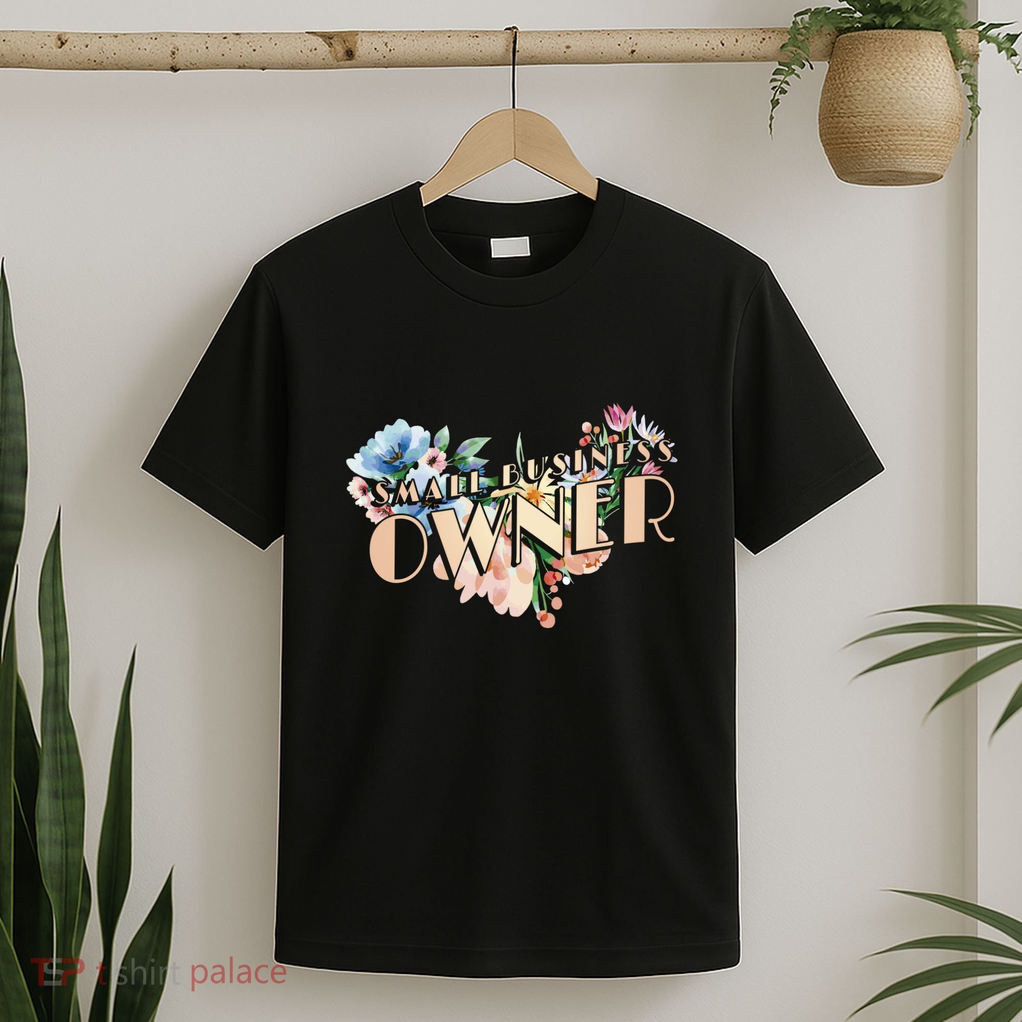 Small Business Owner Flower T-Shirt