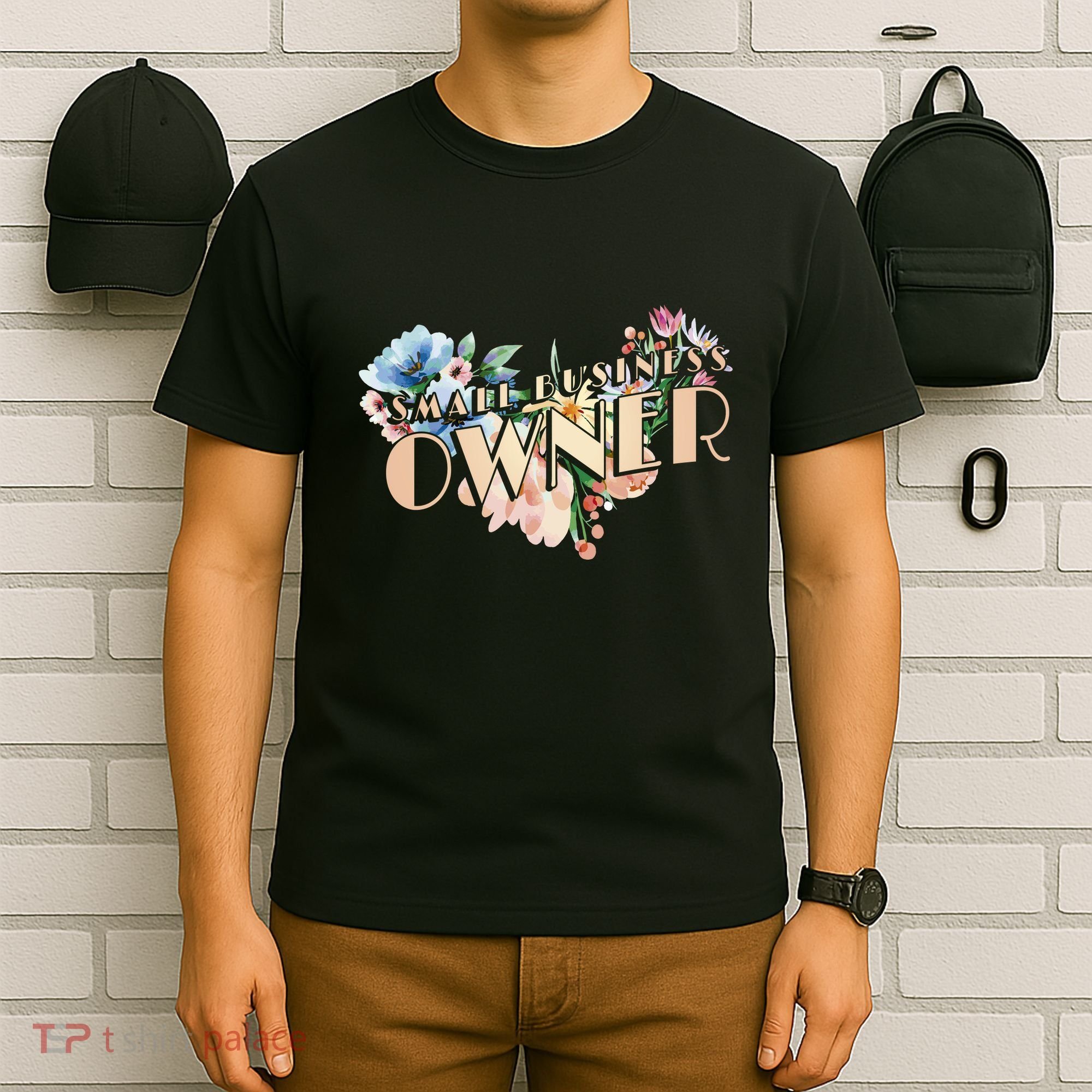Small Business Owner Flower T-Shirt
