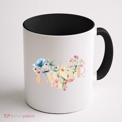 Small Business Owner Flower Coffee Mug back