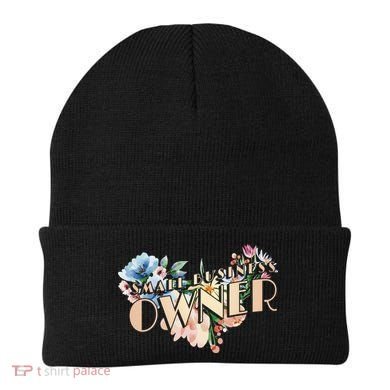 Small Business Owner Flower Beanie