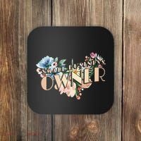 Small Business Owner Flower Coaster thumb 0