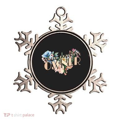 Small Business Owner Flower Ornament