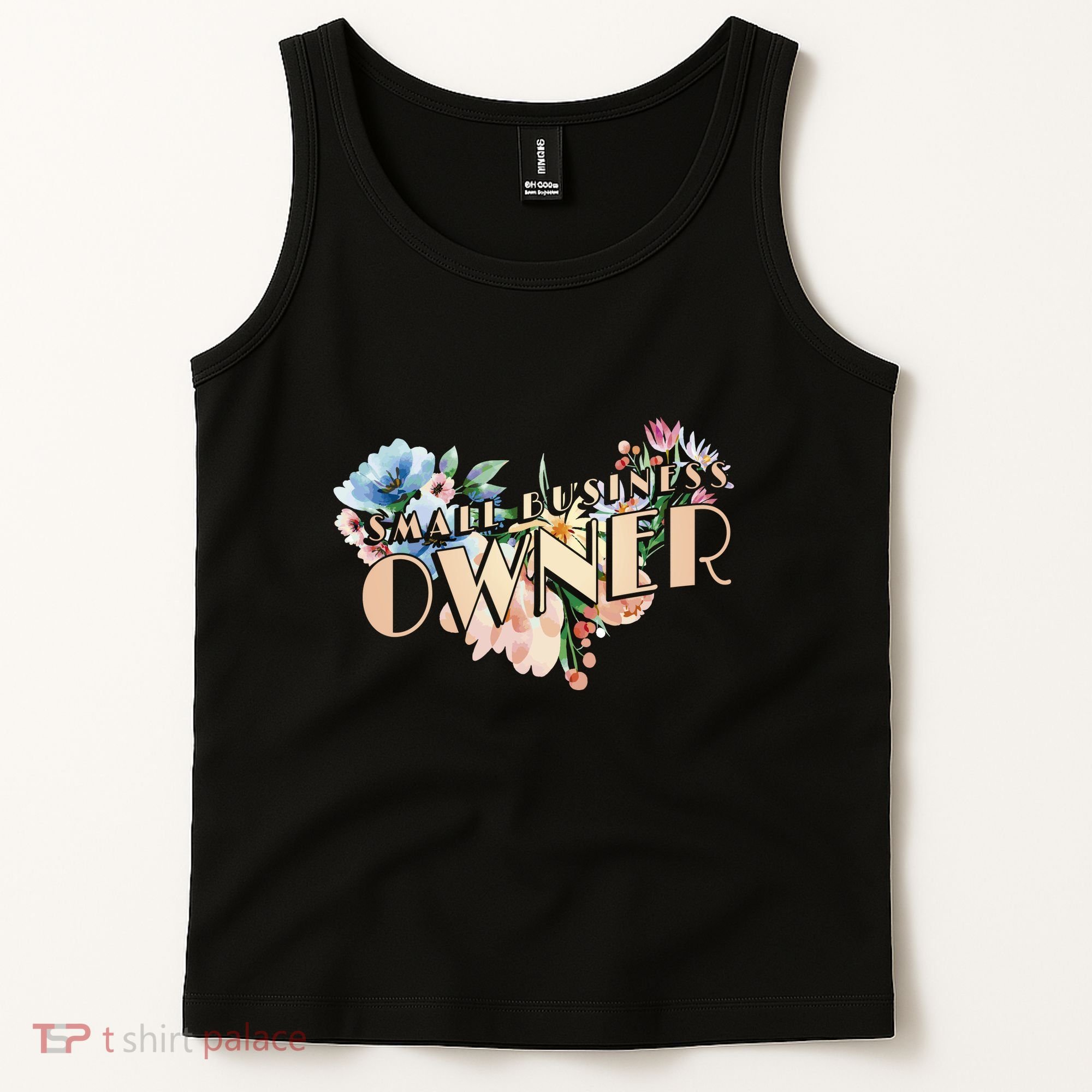 Small Business Owner Flower Tank Top