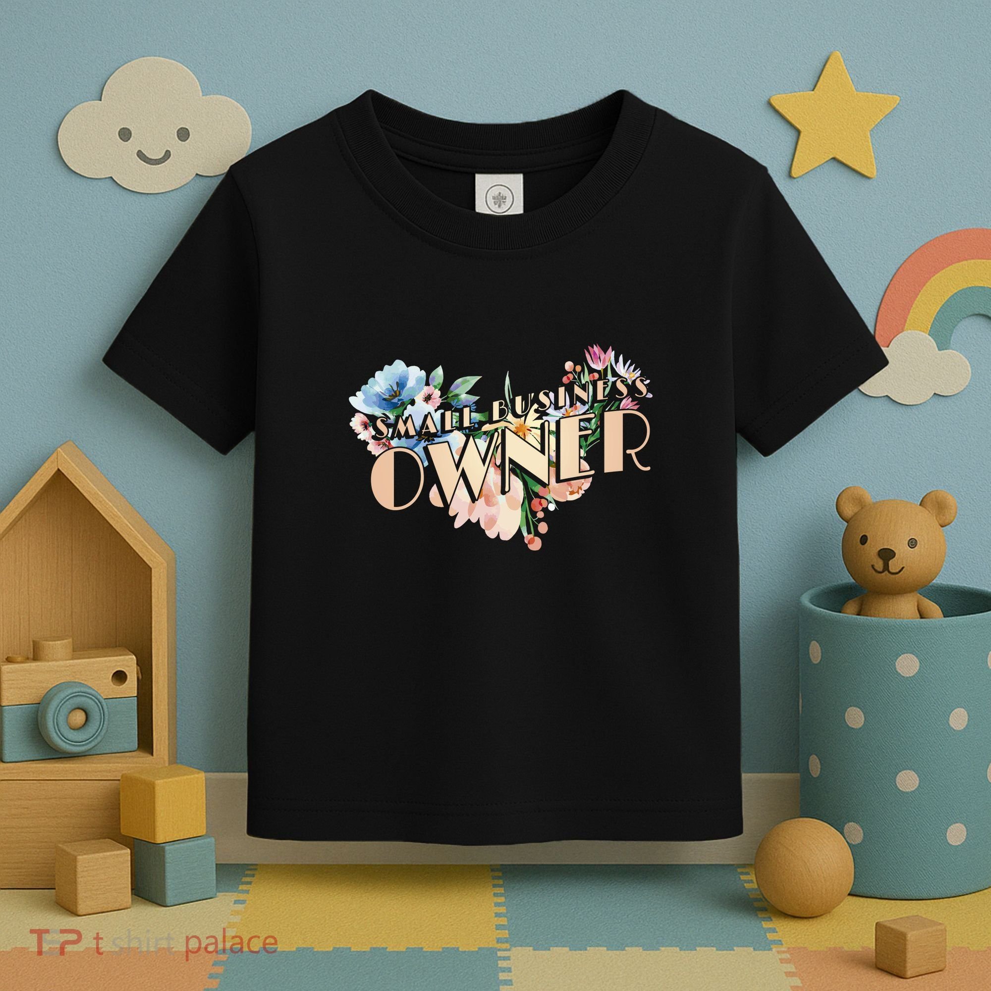 Small Business Owner Flower Toddler T-Shirt