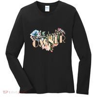 Small Business Owner Flower Women's Long Sleeve Shirt thumb 0
