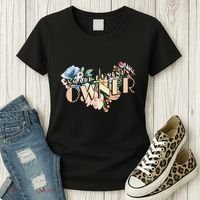 Small Business Owner Flower Women's T-Shirt thumb 3