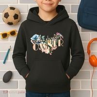 Small Business Owner Flower Kids Hoodie thumb 2