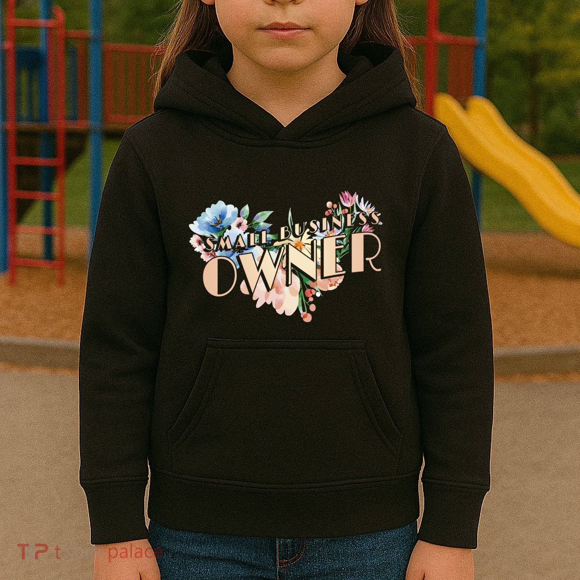 Small Business Owner Flower Kids Hoodie