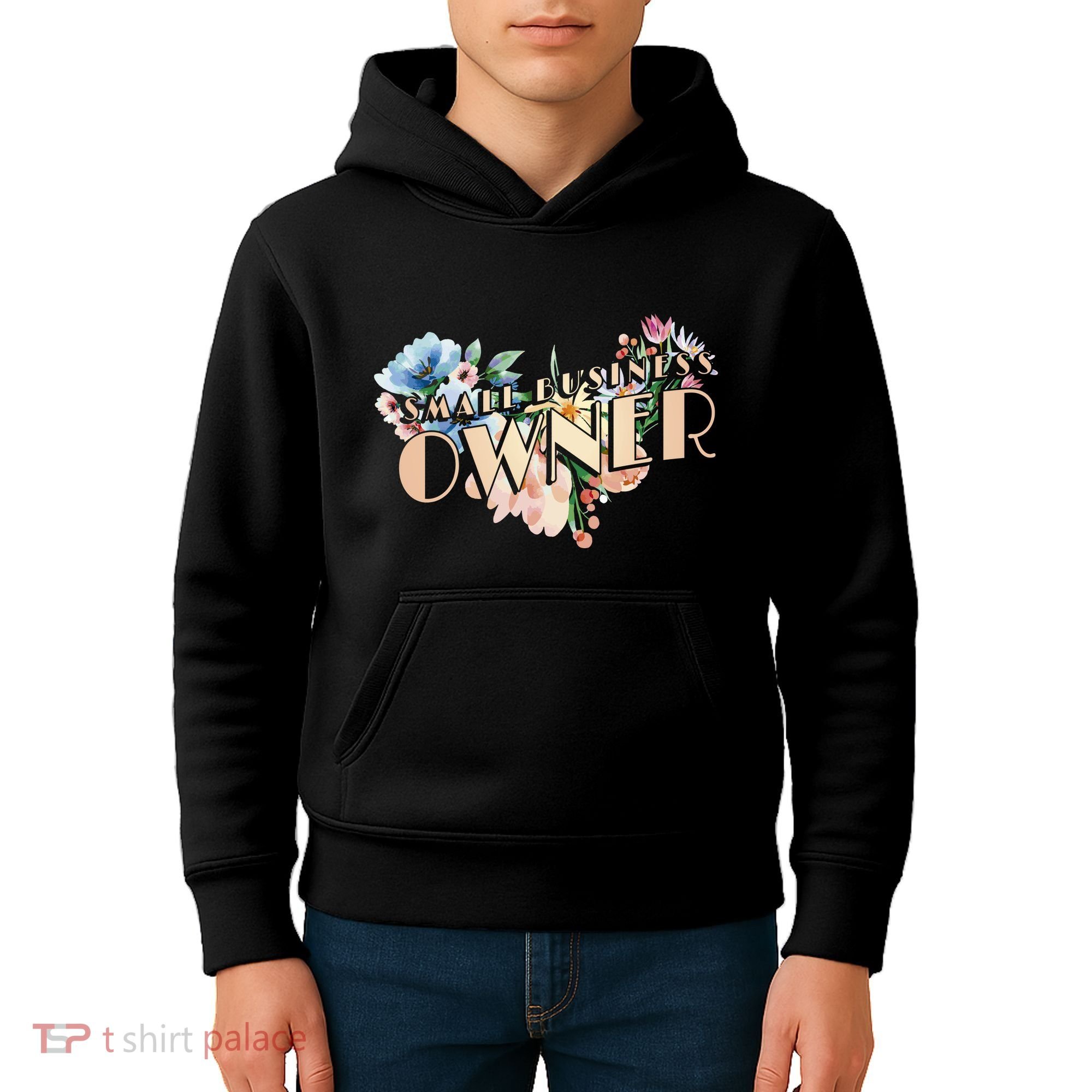 Small Business Owner Flower Kids Hoodie