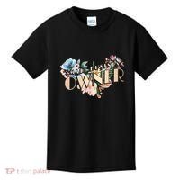 Small Business Owner Flower Kids T-Shirt thumb 0