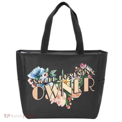 Small Business Owner Flower Tote Bag