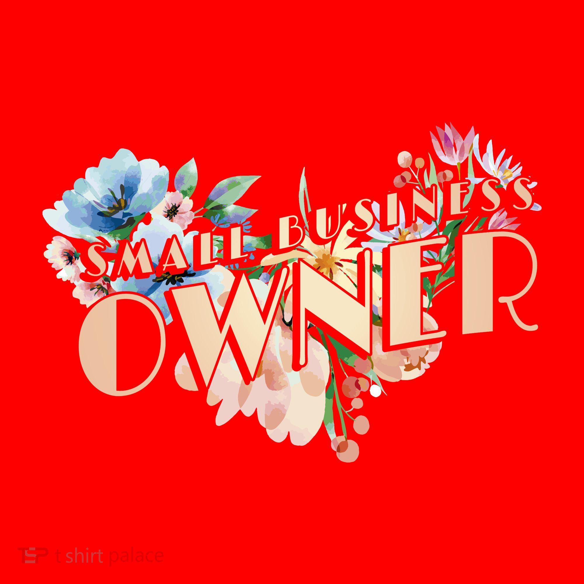 Small Business Owner Flower Santa Hat