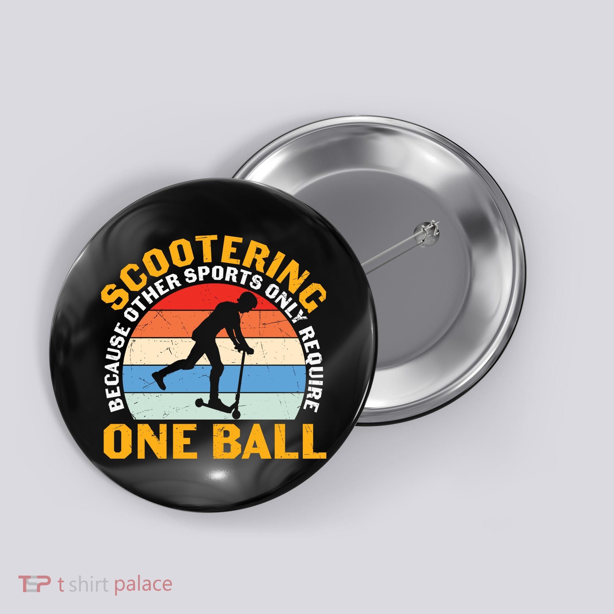 Scootering Because Other Sports Only Require One Ball Scooter Plus Size Shirts Button