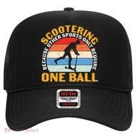 Scootering Because Other Sports Only Require One Ball Scooter Plus Size Shirts Hat thumb 0