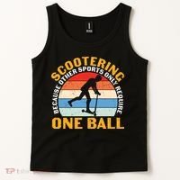 Scootering Because Other Sports Only Require One Ball Scooter Plus Size Shirts Tank Top thumb 2