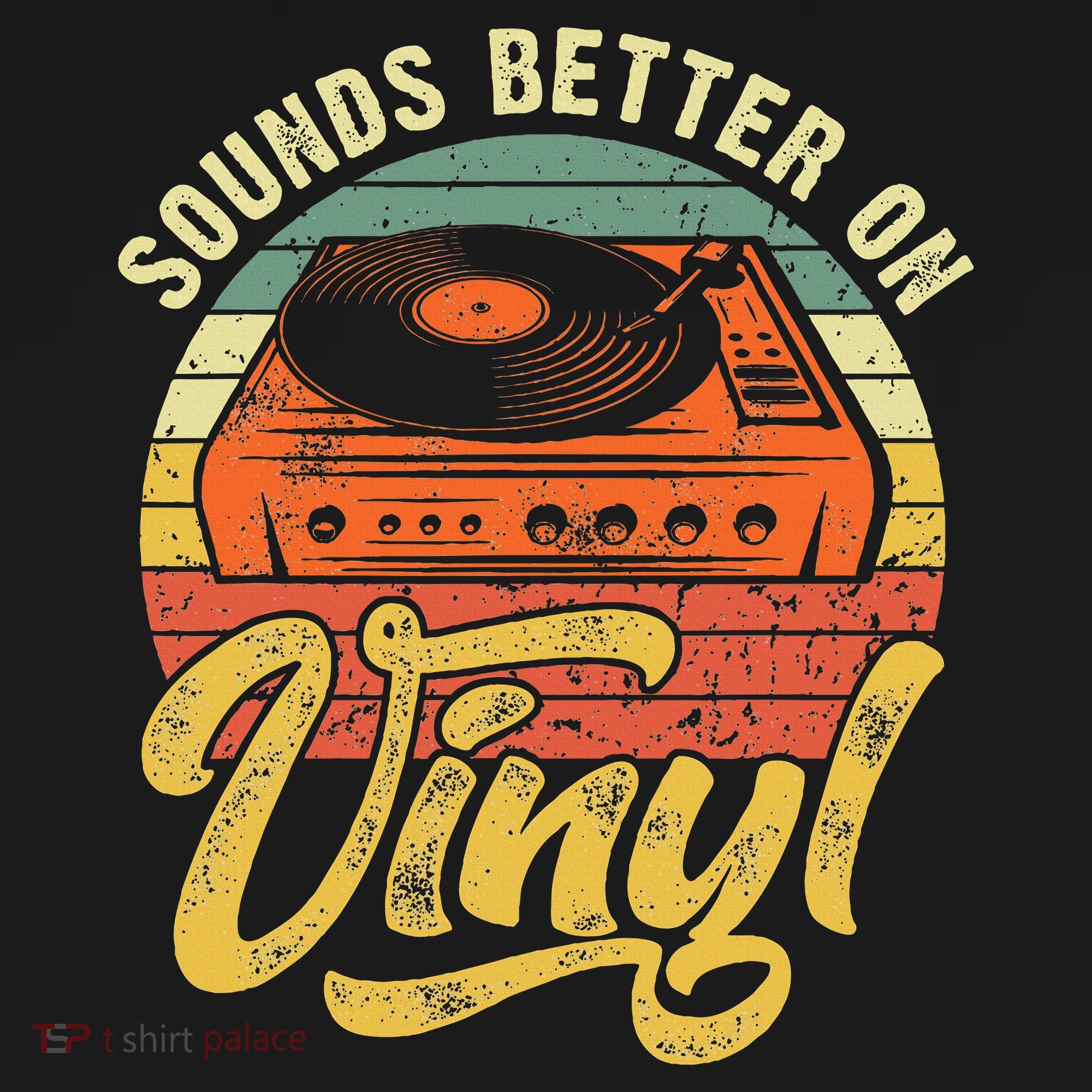 Sounds Better On Vinyl Music Lover Disc Records Collector Long Sleeve Shirt