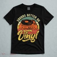 Sounds Better On Vinyl Music Lover Disc Records Collector T-Shirt thumb 5