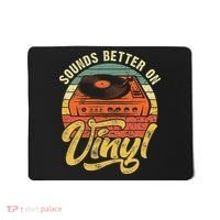 Sounds Better On Vinyl Music Lover Disc Records Collector Mousepad thumb 0