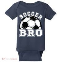 Soccer Brother Of A Soccer Player Bro Baby Bodysuit thumb 0