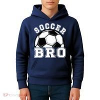 Soccer Brother Of A Soccer Player Bro Kids Hoodie thumb 4