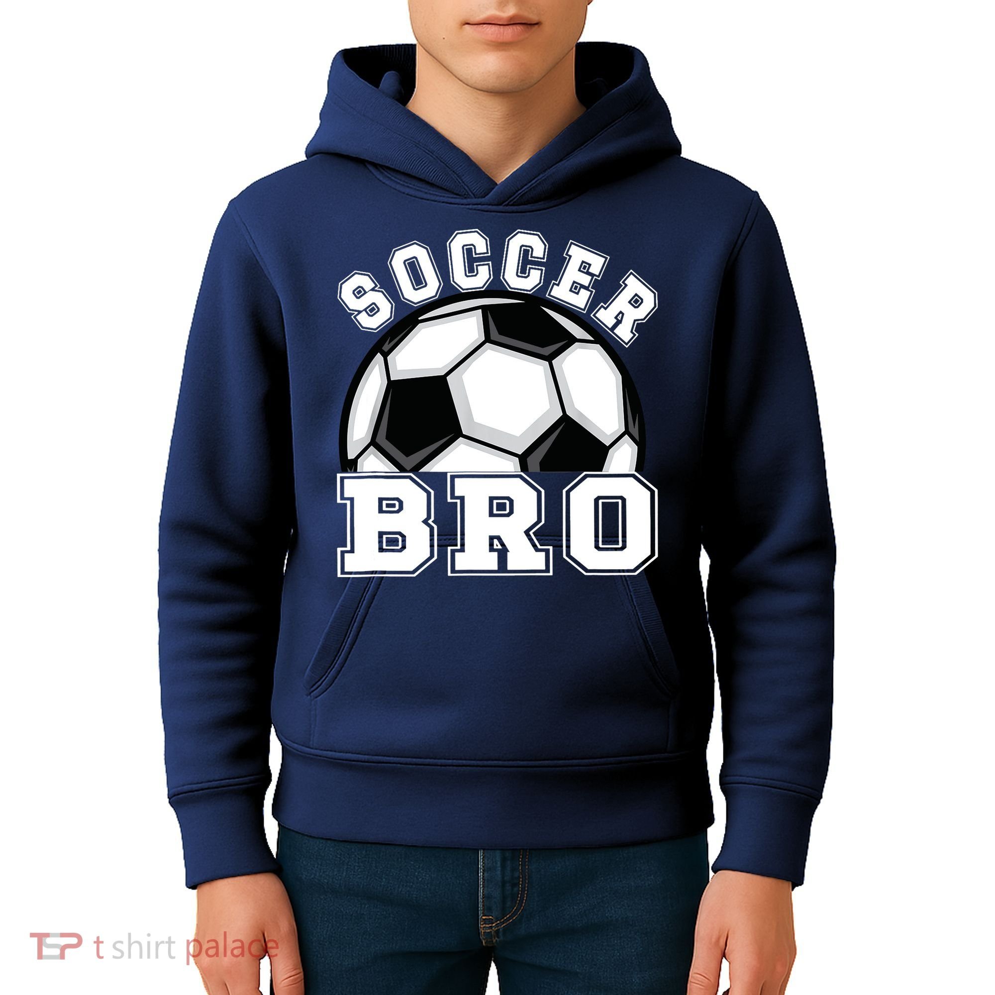Soccer Brother Of A Soccer Player Bro Kids Hoodie